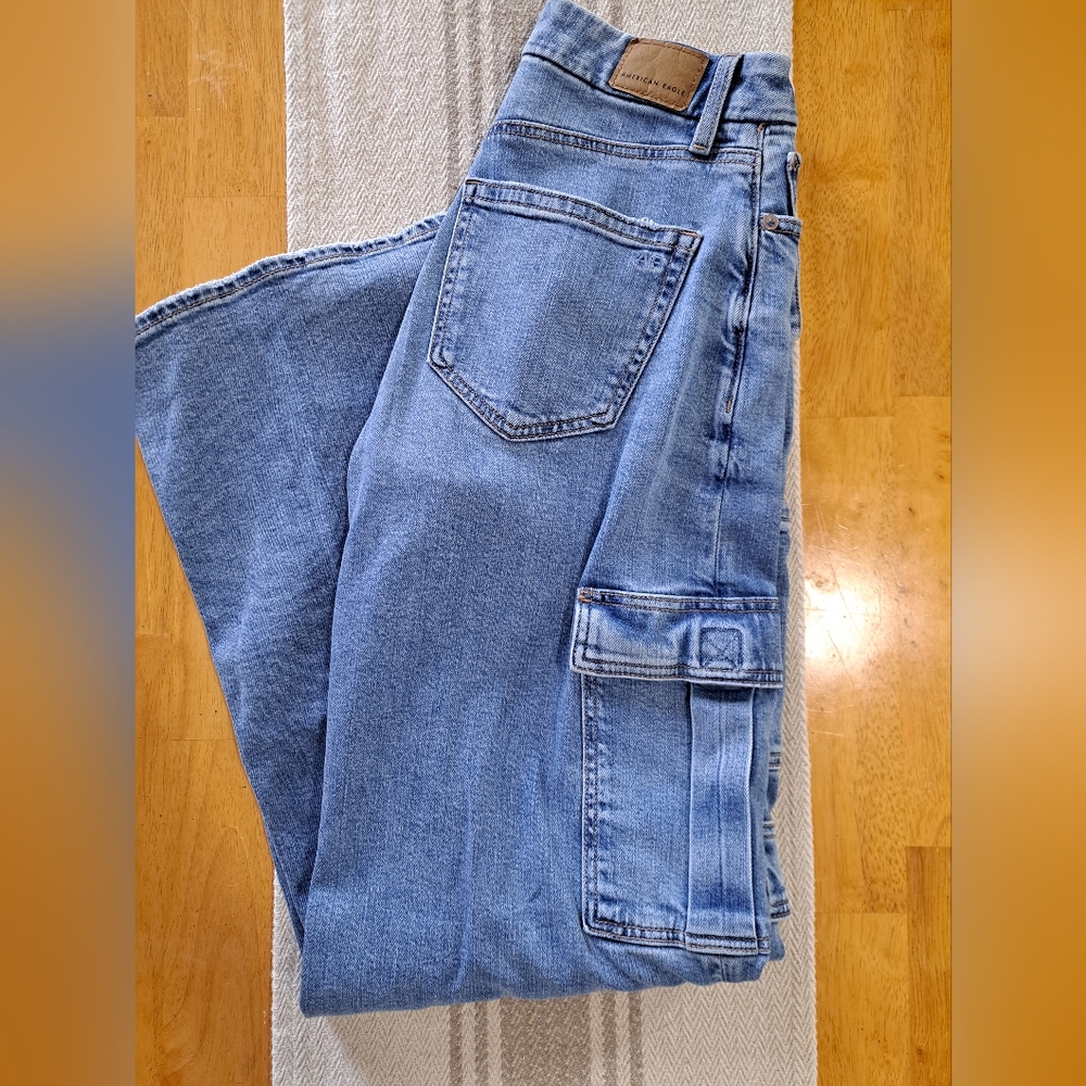 American Eagle Women's Cargo Jeans - Size 00